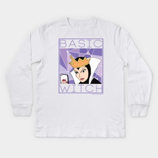 Basic Witch Kids Long Sleeve T-Shirt